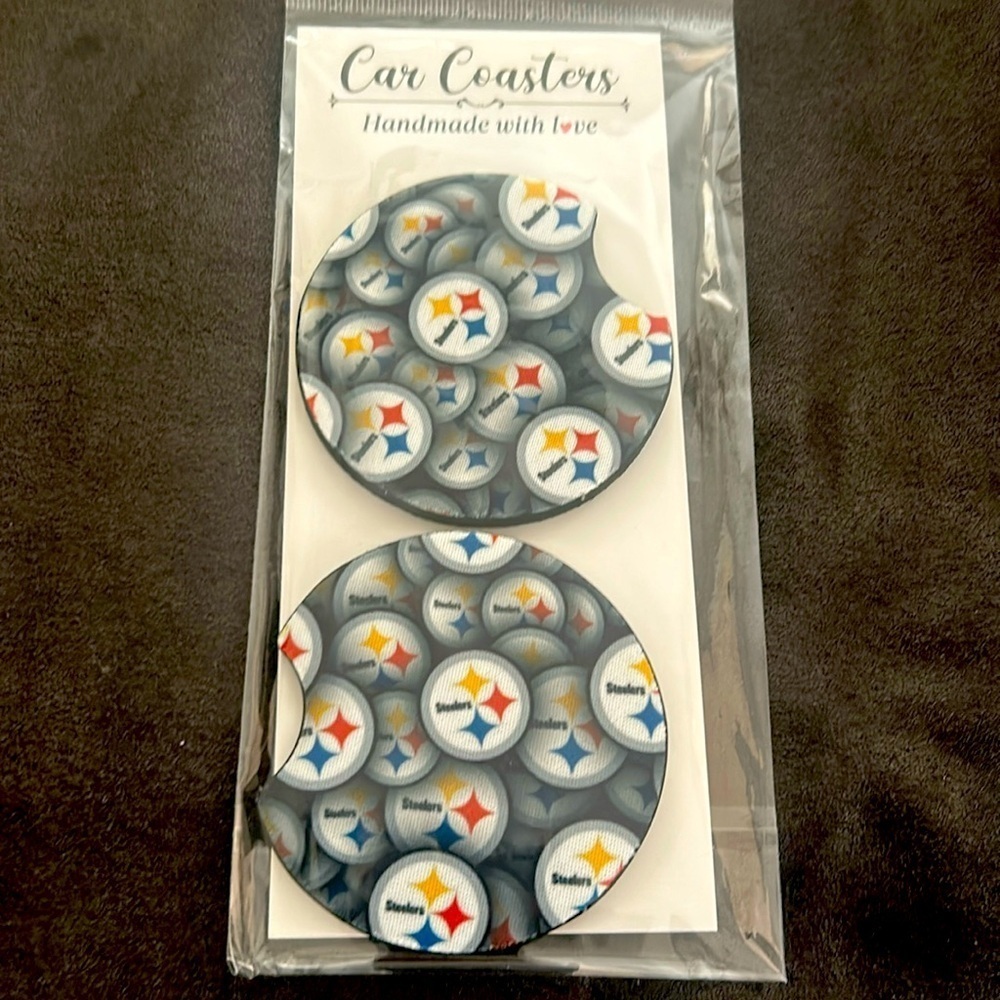 Steelers Car Coasters